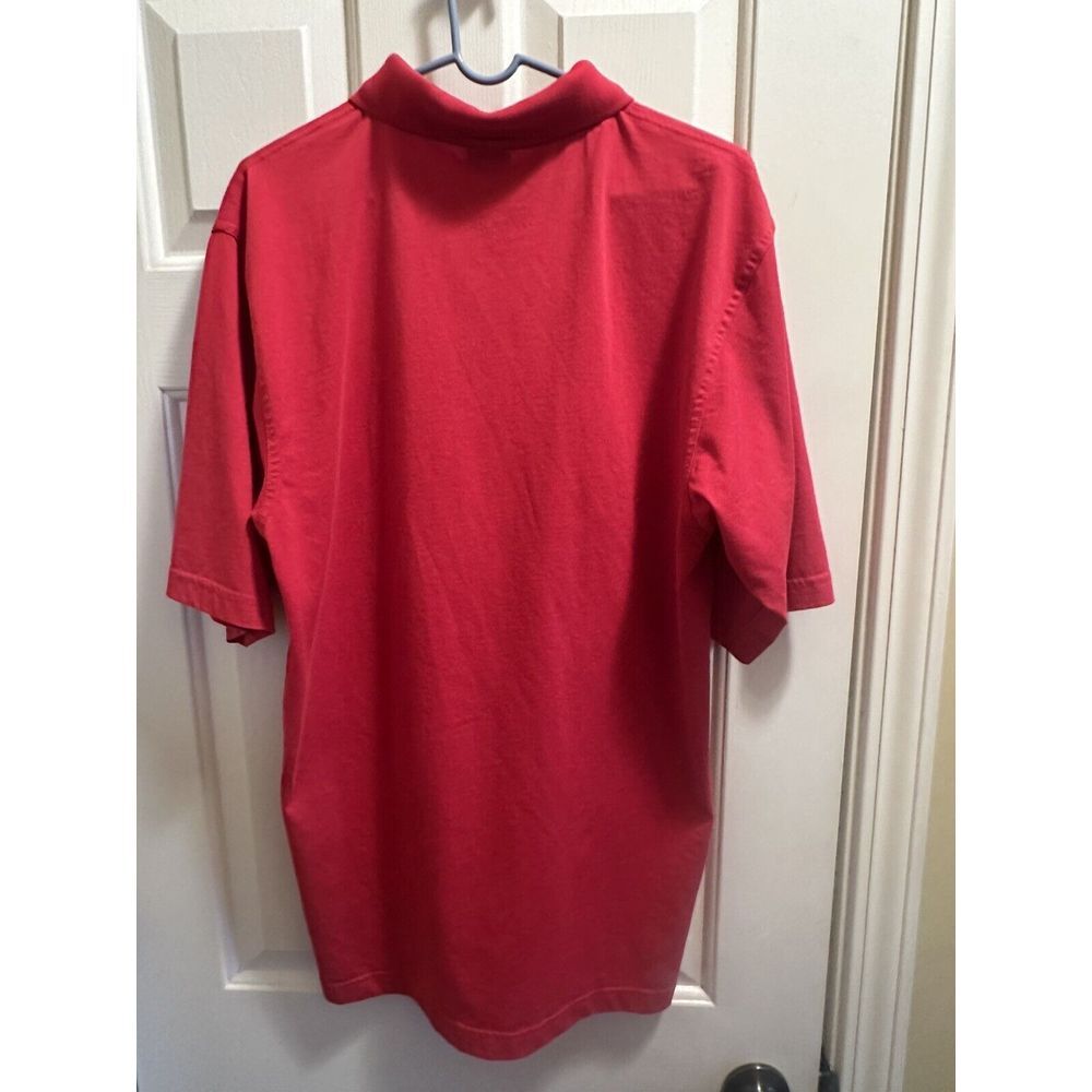 Vintage Nike Red Georgia Bulldogs‎ Golf Polo Shirt Mens M UGA Track & Field